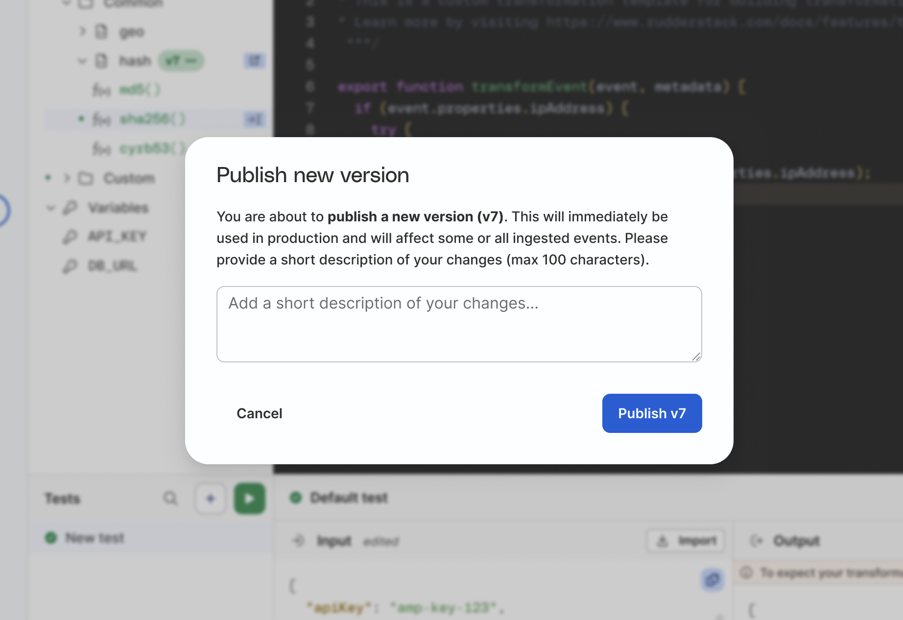 Publish Transformation